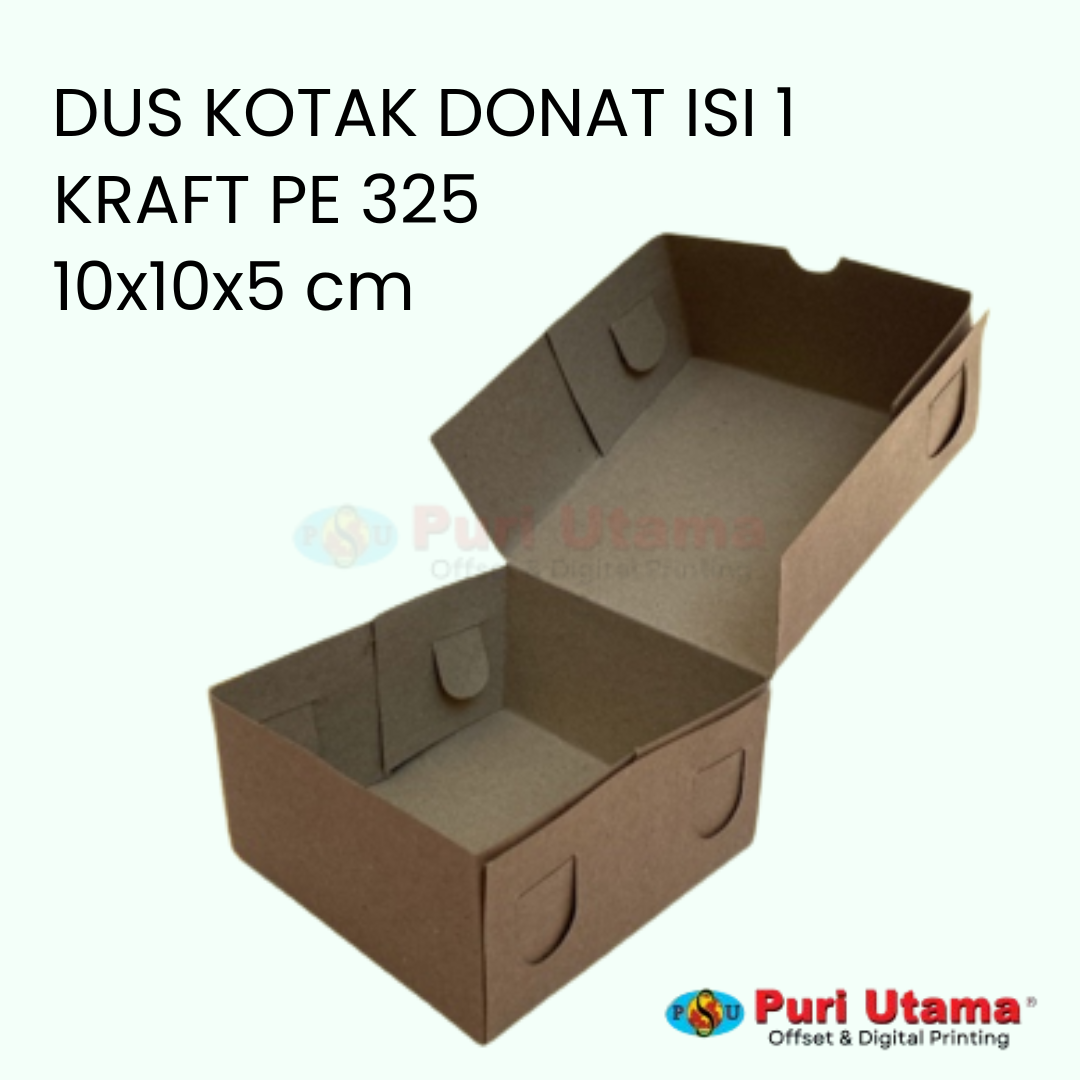 DUS KOTAK DONAT ISI 1 – KRAFT PE 325